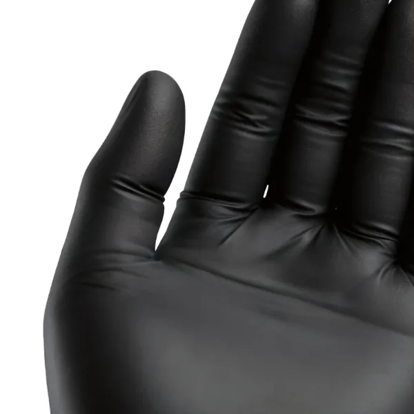 Hi5 HI561S, Jednorázové nitrilové rukavice, černé, nepudrované, fotografie 5
